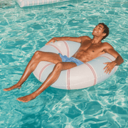 Red & Blue Striped Vintage Lux Tube Float